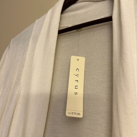 NWT Cyrus Women’s Cream Sweater Cardigan Long Sleeve Size Large - Size L - Picture 6 of 14